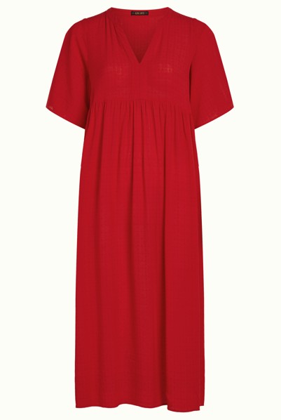 Ivana Dress Tortoise Chili Red