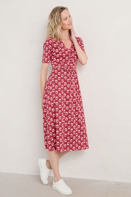 Carwynnen Dress Sea Fan Strands Maple 