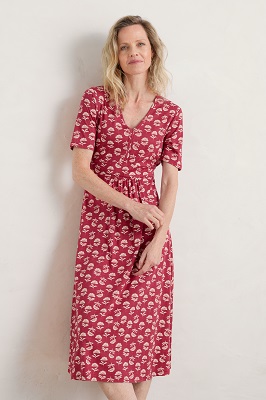 Carwynnen Dress Sea Fan Strands Maple 
