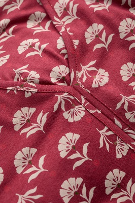 Carwynnen Dress Sea Fan Strands Maple 