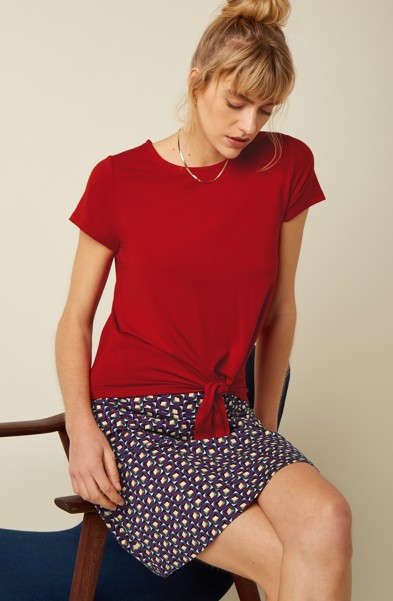 Knot Shirt Tulum Chili Red