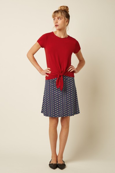 Knot Shirt Tulum Chili Red