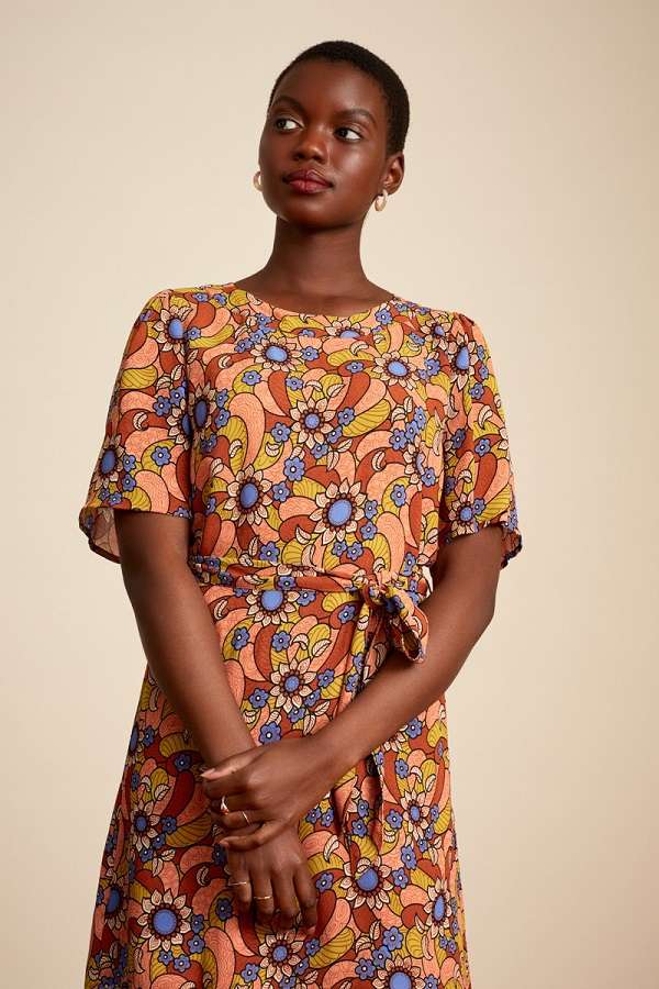Mila Tunic Dress Mazur Voile Umbre