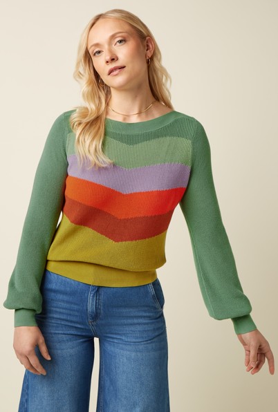 Audrey Bell Top Wonder Green Envy