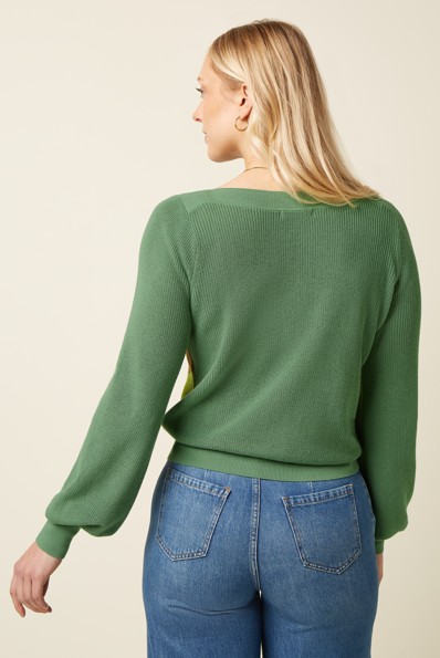 Audrey Bell Top Wonder Green Envy