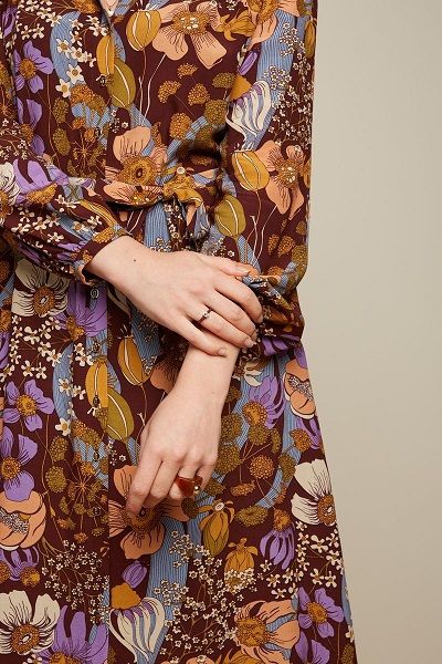 Carina Dress Nifty Rum Brown