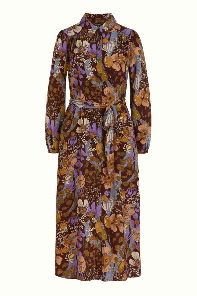 Carina Dress Nifty Rum Brown