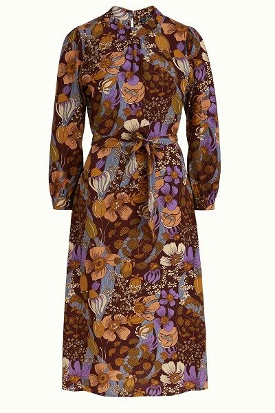 Phoebe Dress Nifty Rum Brown