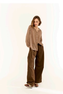 Jigsaw Blouse Light Brown