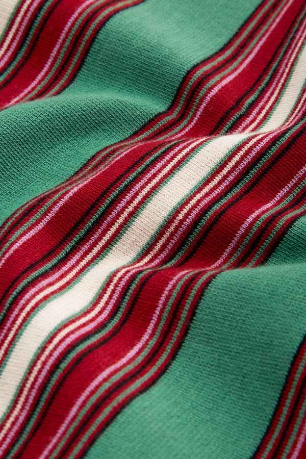 Daisy Long Blazer Rum Stripe Neptune Green