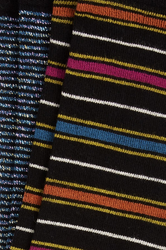 Socks 2 pack Oleo Stripe Black