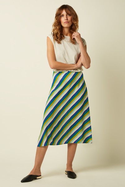 Juno Midi Skirt Cliff Mazarine