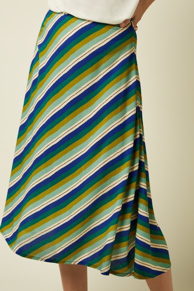 Juno Midi Skirt Cliff Mazarine