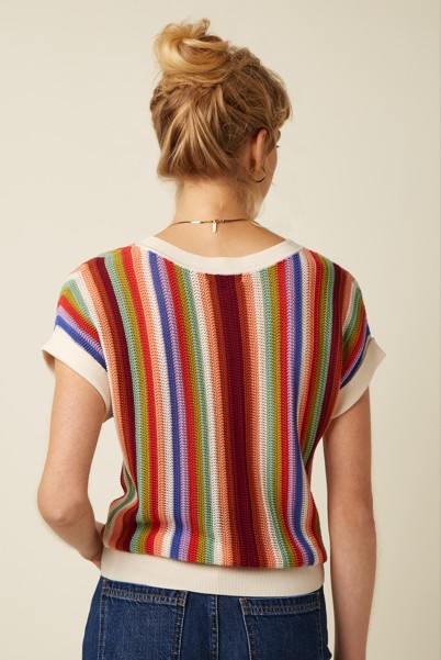 Boatneck Top Molo Multi Color