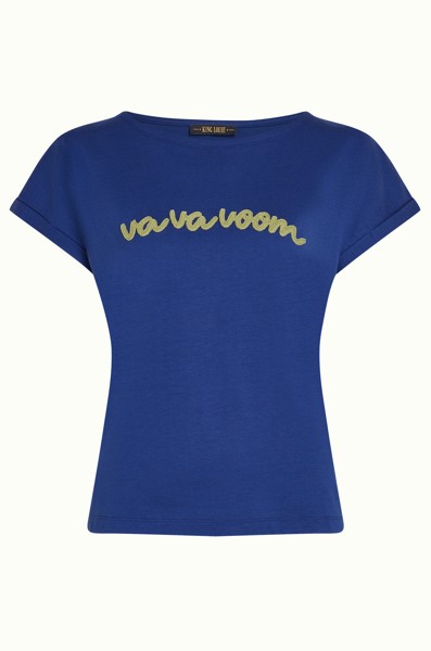 Aria Top Placement Print Mazarine