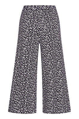 Pants Wide Butterfly Black