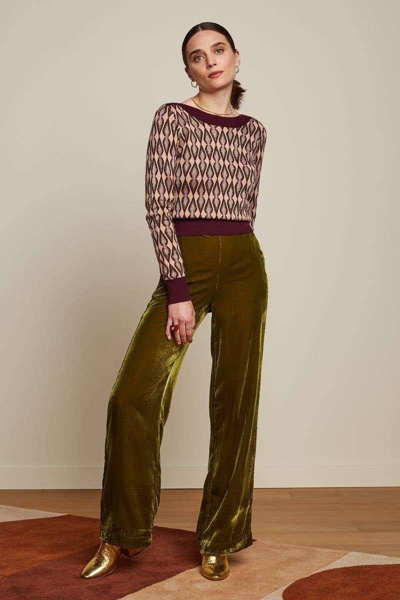 Audrey Top Richie Grape Red