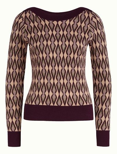 Audrey Top Richie Grape Red