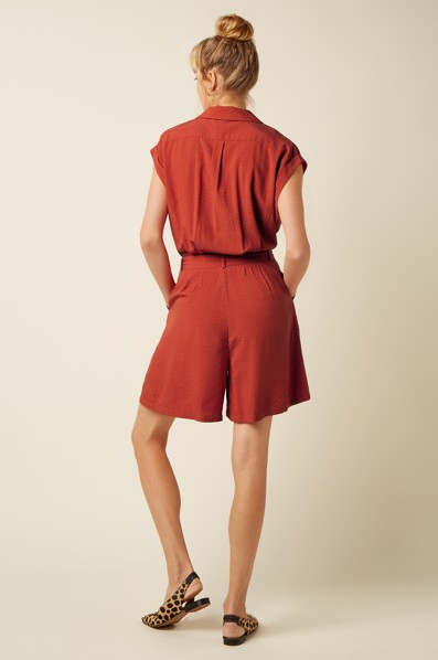 Maria Playsuit Deniz Summer Fig