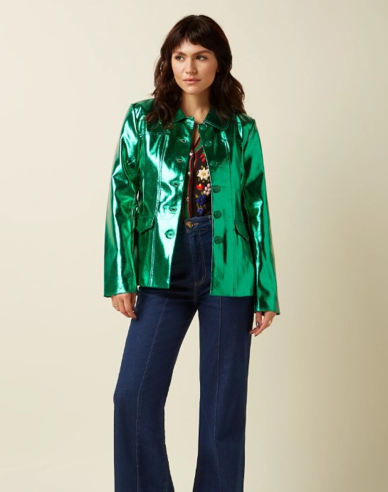 Rebel Jacket Dainty Shinr Ultra Green