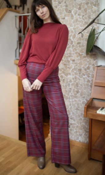 Maya Top Doriana Beaujolais Rood