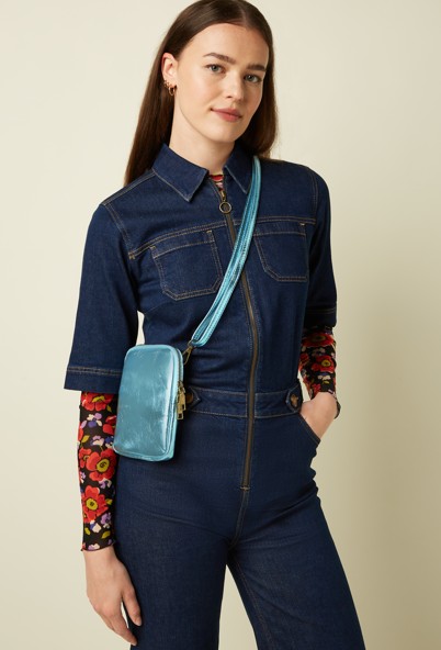 Sadie Bag Shine Pastel Blue