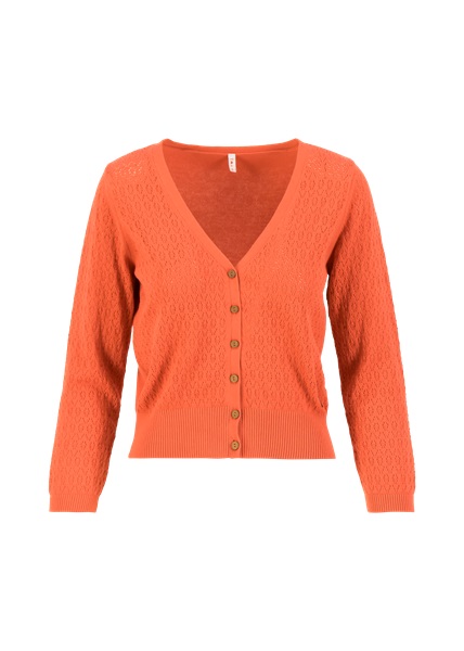 Cardigan Sweet Petite Terra Cotta Crimson Red