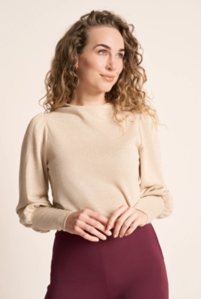 Maya Top Gold Lurex Goud
