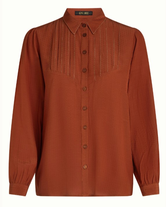 Karen Blouse Sista Sandelwood Brown