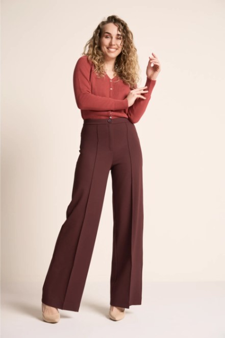 Taylor Pants Grape Punty Paars