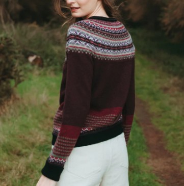 Alpine Short Cardigan Tyrian