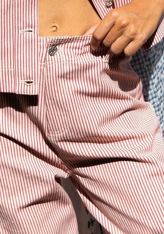 Pantalon Palot Rayures Rouge