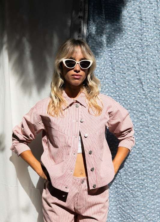 Jacket Valo Rayures Rouges