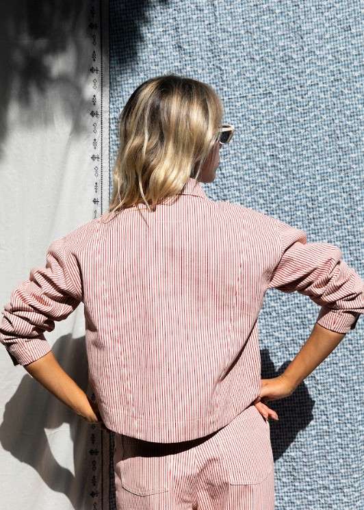 Jacket Valo Rayures Rouges