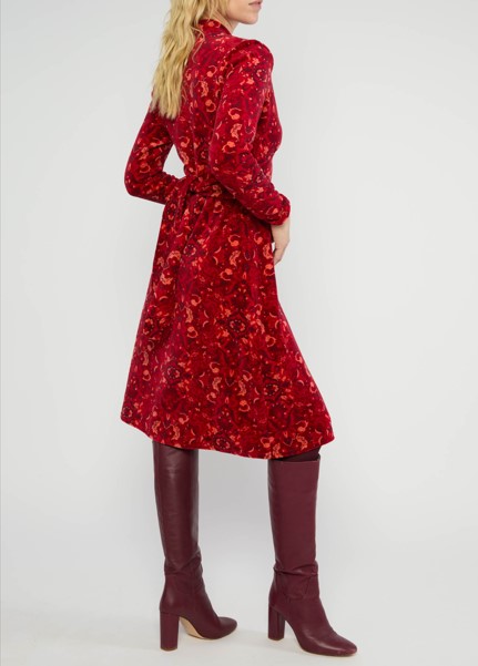 Velvet Jurk Glamour Aura Red Carpet Feeling 