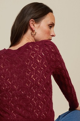 Cardi Puff Borgo Cabernet Red