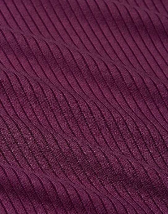 Lili Tee Uni Rib Caspia Purple