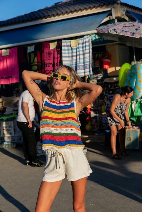 Montevideo Crocket Rainbow