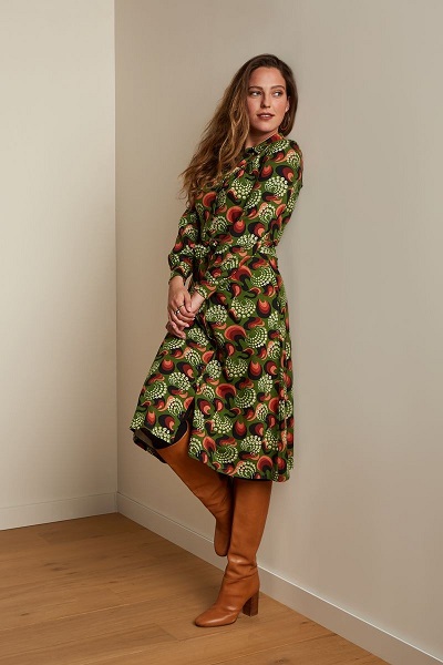 Lalia Dress The Fuzz Kale Green