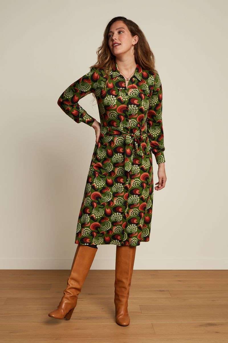 Lalia Dress The Fuzz Kale Green