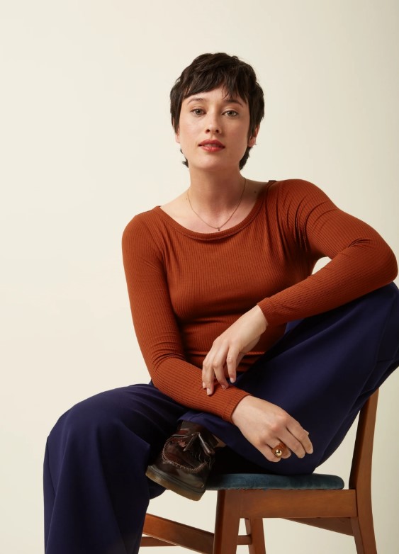 Lili Tee Uni Rib Spicy brown
