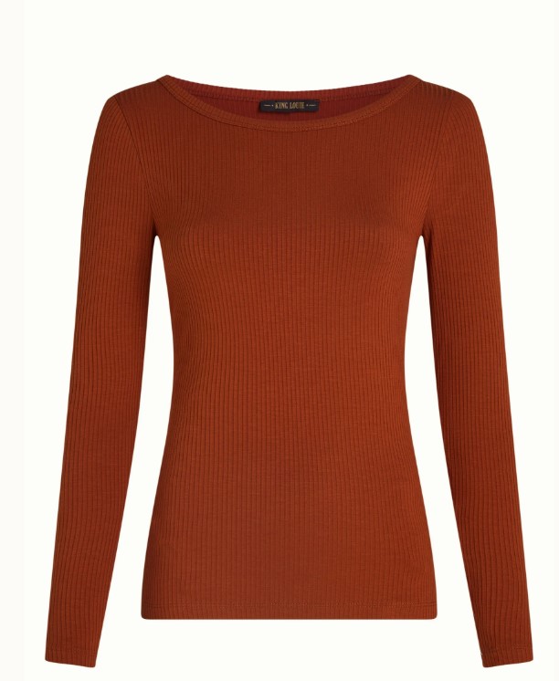Lili Tee Uni Rib Spicy brown