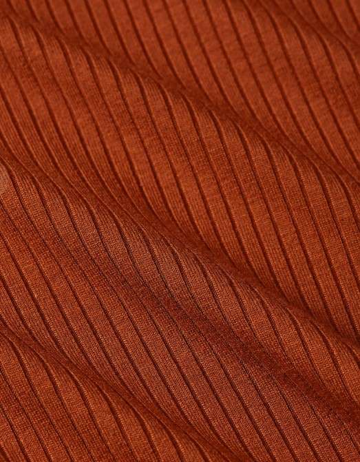 Lili Tee Uni Rib Spicy brown