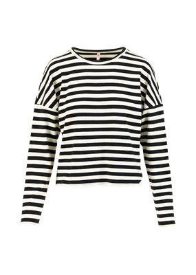 Longsleeve Stereo Rainbow Crew Wizardy Black Stripes