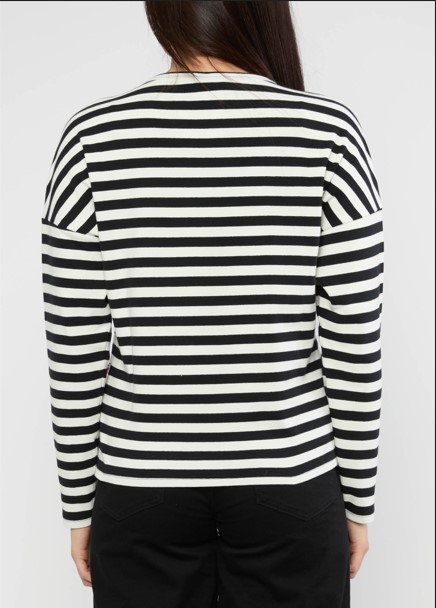 Longsleeve Stereo Rainbow Crew Wizardy Black Stripes
