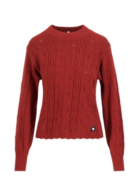 Pullover Fine Craft Crew Wicked Love Red