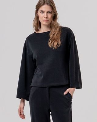 Wide T Shirt Black