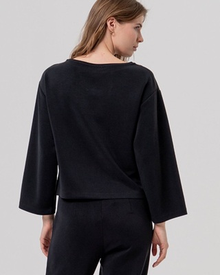 Wide T Shirt Black