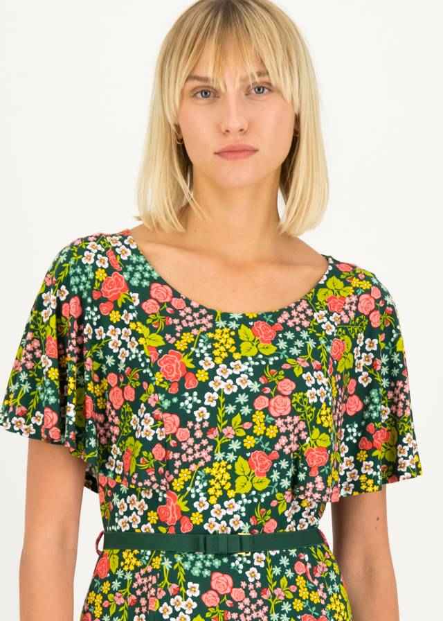Veranda Tles Peacock Flowers Midi Kleid
