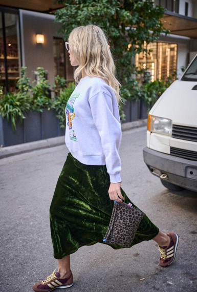 Justine Skirt Vert Olive